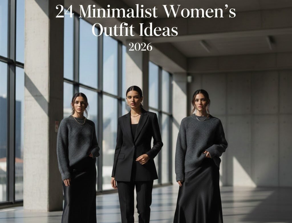 24 Minimalist Women's Outfit Ideas 2026