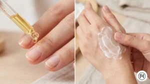 Nail Care & Maintenance Base & Top Coat: "Process of applying a glossy top coat over a fresh spring manicure for long-lasting shine."