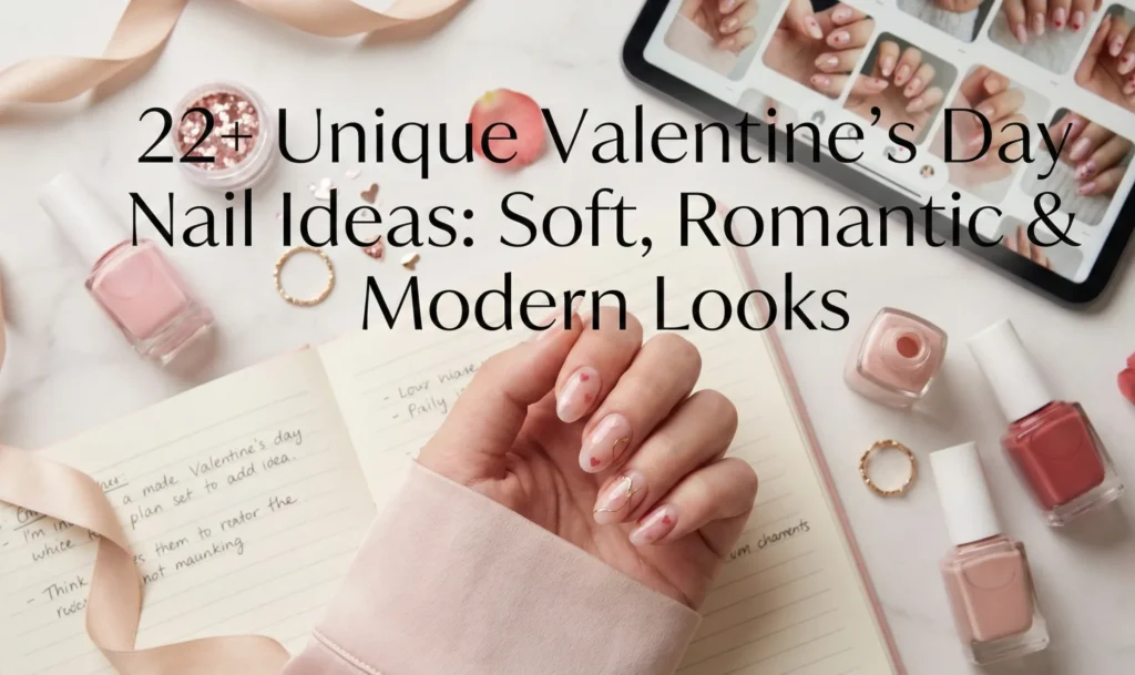 22+ Unique Valentine’s Day Nail Ideas: Soft, Romantic & Modern Looks for 2026