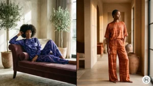 10. Animal Print Midi Skirt + Solid Top Alt Text: Stylish animal print midi skirts paired with solid neutral tops, showcasing a classic and confident spring look for Black women. 