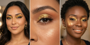 A wide-angle landscape shot of ancient stone ruins of a castle on a rugged coastal cliff in Scotland, overlooking a rough grey ocean with white-capped waves under a cloudy sky.