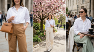 A close-up photograph of a Monarch butterfly with open wings, displaying detailed orange and black patterns, resting on a purple lavender flower in a sunlit garden.