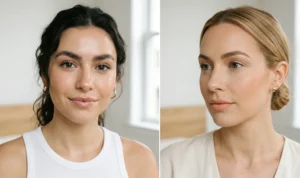 A dramatic photograph of a large wave crashing against a lighthouse on a rocky shore during a storm, with spray and dark, turbulent water around the structure.